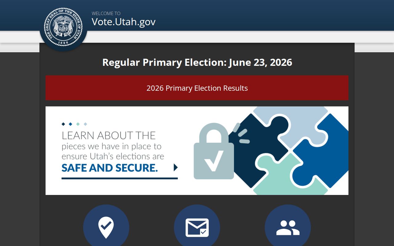 St. George voter registration records self-lookup on Utah's official voter site