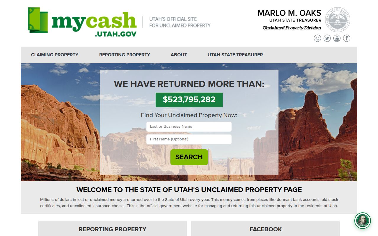 St. George people search with Utah unclaimed property records